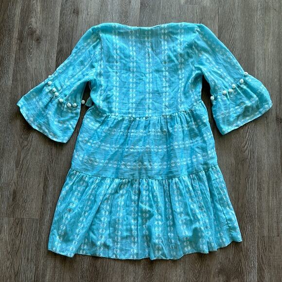 SAYLOR Rhoda Ruffle Tiered Mini Dress Size XS 100% Cotton Embroidered - Picture 6 of 6